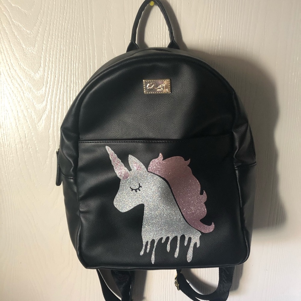 Betsey Johnson Unicorn Glitter Backpack